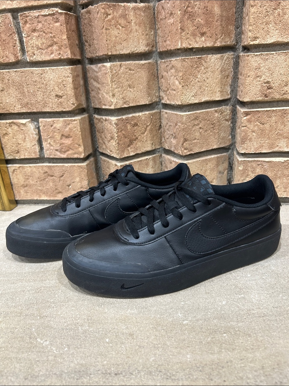 Nike Court Shot Triple Black FQ8146–001 Athletic Shoes Men’s Size 10